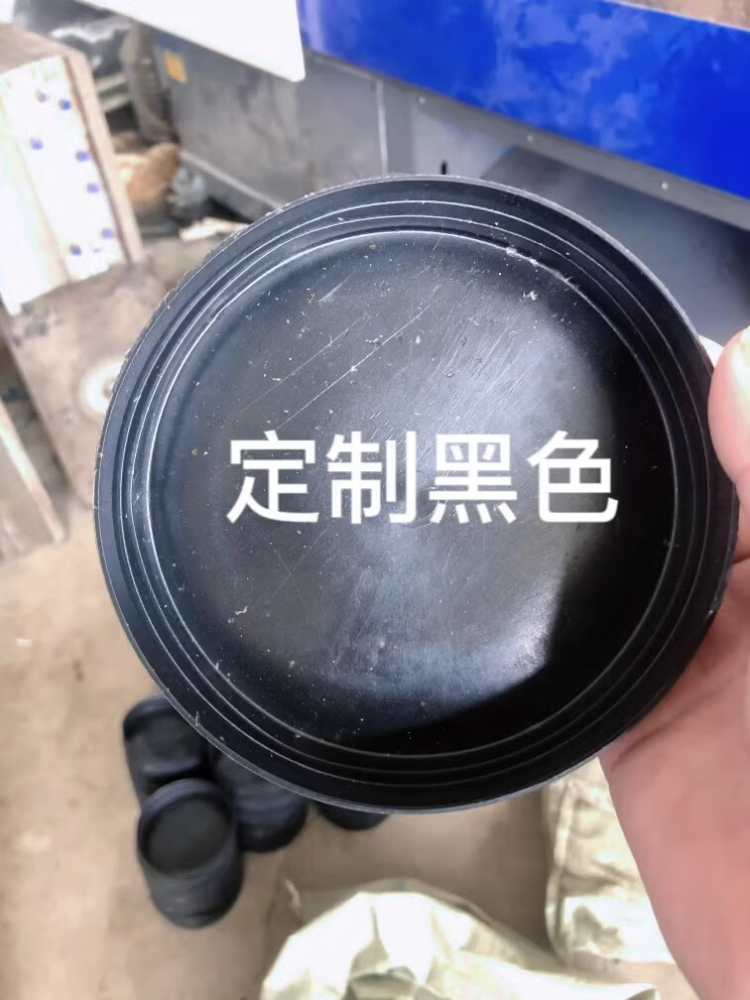 塑料管帽堵盖圆形蓝色钢管保护帽内螺纹防尘封头电力管PE堵头内塞